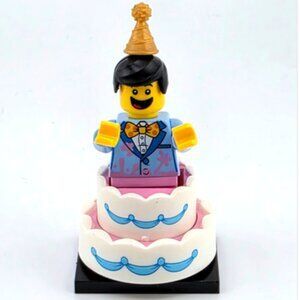 BIRTHDAY Cake Minifigure BIRTHDAY Figurine BIRTHDAY Cake Man Lego Compatible
